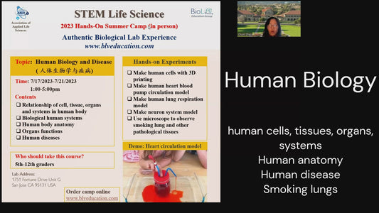 Human Biology (Summer Camp 2024  July 15-19th, 1-5pm, Monday -Friday)