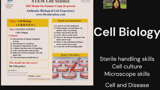 Cell Biology (Summer Camp 2024  June 17-21th, 1-5pm, Monday -Friday)